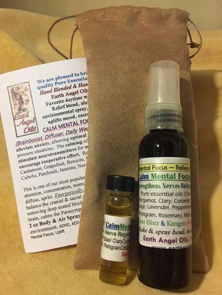 Calm Mental Focus Spray Blend Combo Gift