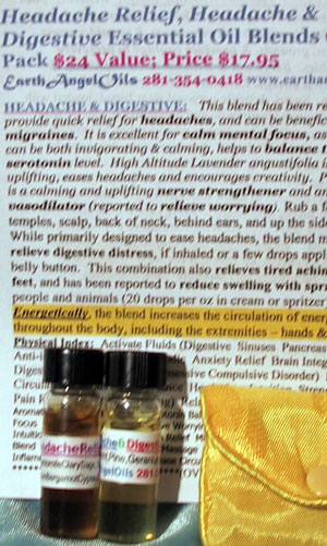 Headache Comfort Chakra Pack in Giftbag